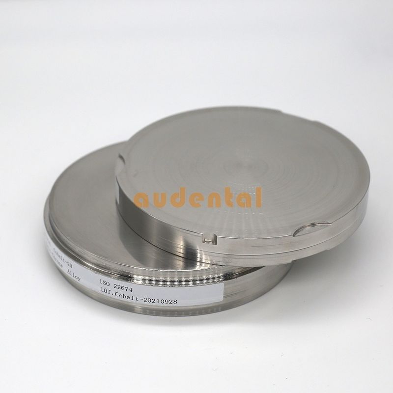 오던탈 치과 연구실 사용 98x12mm 밀링 금속 코발트 크롬 코크 디스크 코발트 크롬 크롬 디스크