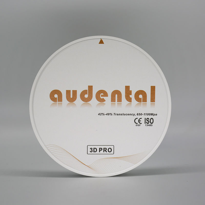 650-1100Mpa 치아 지르코니아 블록 비타16 블리치4 컬러 OEM/ODM 사용 가능