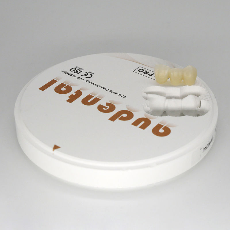 650-1100Mpa 치아 지르코니아 블록 비타16 블리치4 컬러 OEM/ODM 사용 가능