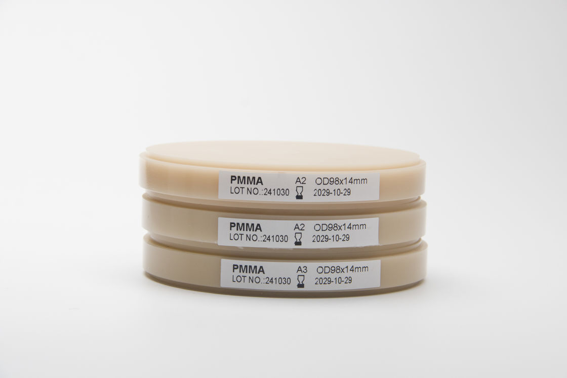 다중 옵션 다층 단층 치아 치아 기반 및 치아 복원을 위한 유연 PMMA 블록