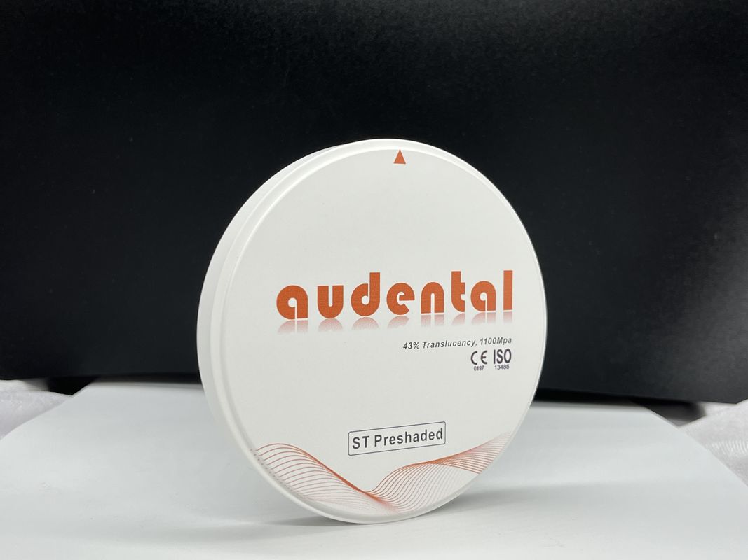 자연스러운 복원을 위해 43% 투명성 높은 밀도의 Audental Zirconia 블록