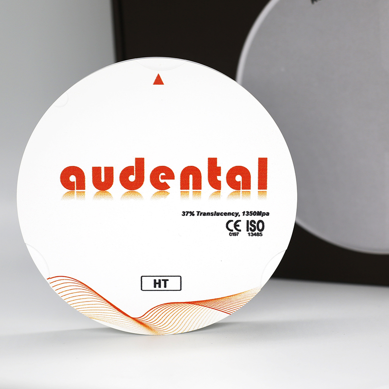 Audental HT/DHT 흰색 98mm 지르코니아 블록 치과 연구실 CAD CAM 시스템 공장 가격 치과 소모품 치과 지르코니아