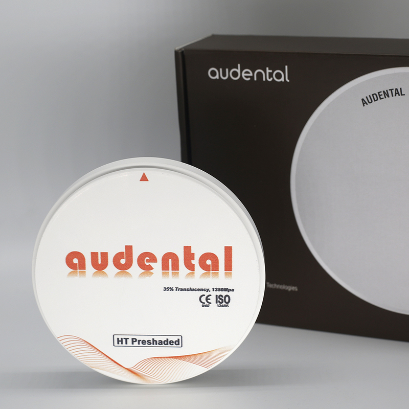 Audental HT/DHT 흰색 16색 액체 지르코니아 블록 치과 연구실 CAD CAM 시스템 공장 가격 치과 소모품 치과 지르코니아