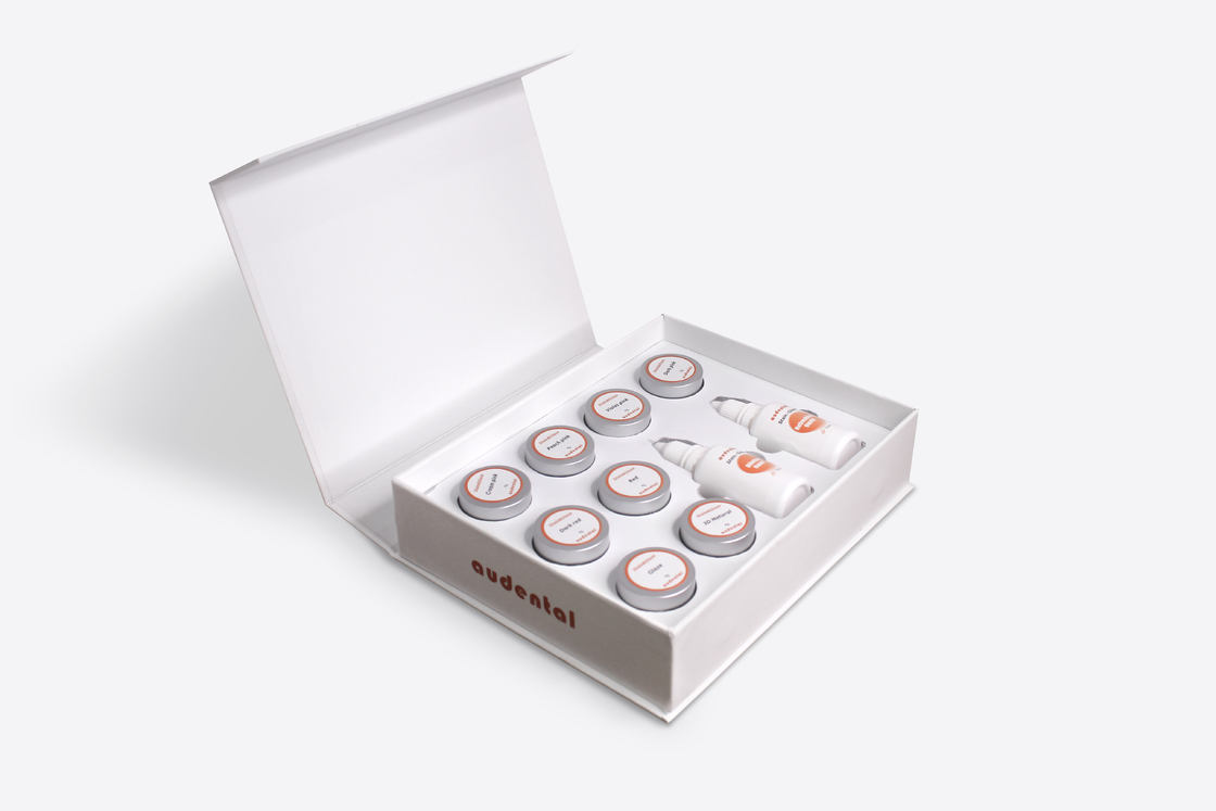 치과 기공소 스테인 & 글레이즈 페이스트 25ml 액체 4g 3D 글레이즈 페이스트 스테인 및 글레이징 재료