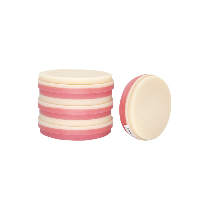 강하고 튼튼한 수복을 위한 내구성이 뛰어나고 방수 기능이 있는 핑크색 A2 치과용 PMMA 블록