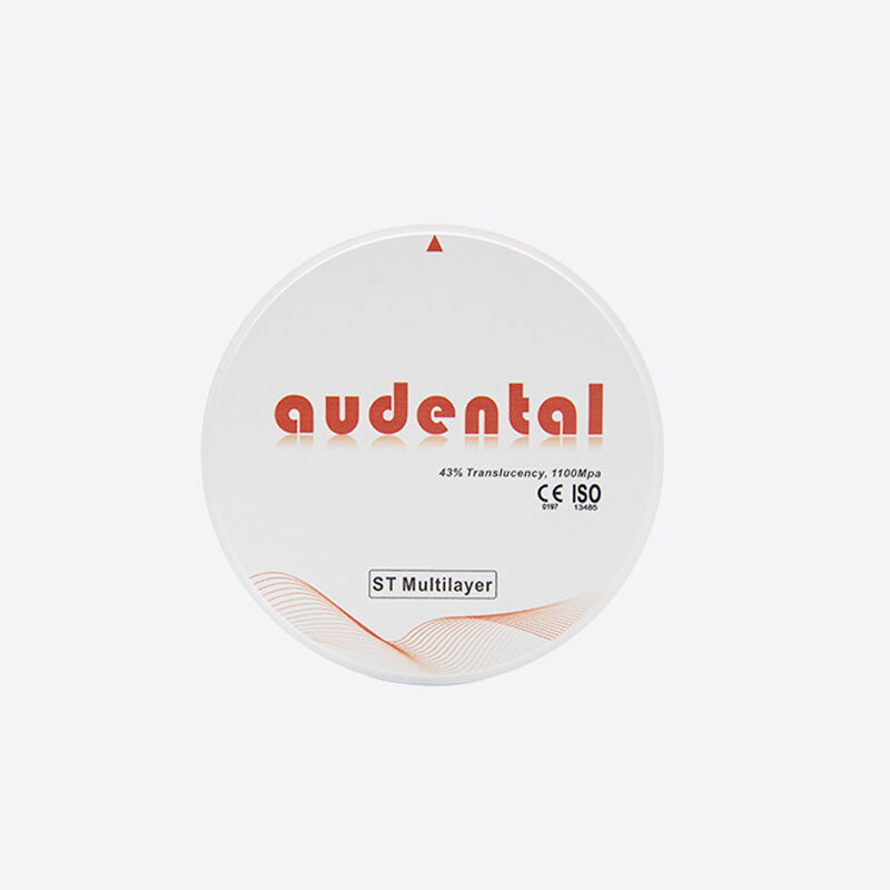 강도 천연 꿰매지 않는 좋은 투명성 ST/DST 다층 지르코니아 블록 치아 복원을 위해