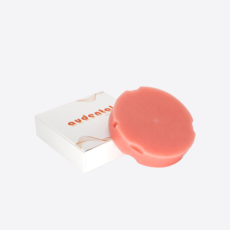 치아 Pmma 블록 분홍색 A2 색상 자연 치아 미용 이상적인 임시 왕관 다리 및 치아 프레임