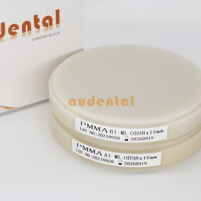 다중층 치과용 Pmma 블록 임플란트 재료 PMMA 디스크 오픈 시스템 OEM