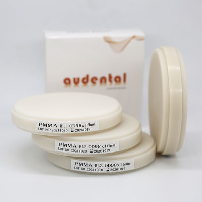 CAD 캠 98mm 치과 PMMA 블록 디지털 치과 연구실 오픈 시스템