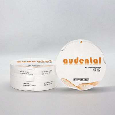 92mm 선조 Zirconia 블록 46% 투명성 및 비 방사성 방사성
