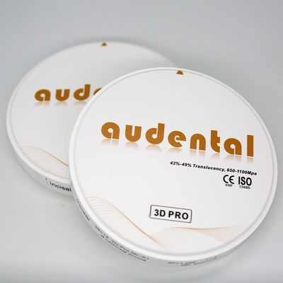 Audental 공장 가격 치과 실험실 지르코니아 블록 98mm 3D Pro 치과 소모품 고품질 지르코늄 디스크