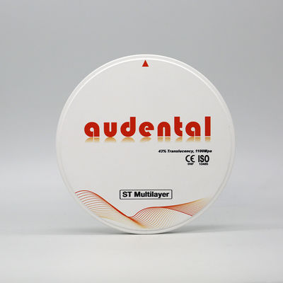오덴탈 98 ST 치아 지르코니아 블록 1100MPA 43% TRANSLUCENCY 색상 A1,A2,A3