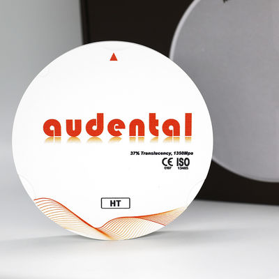 Audental CAD CAM 지르코니아 블록 1350MPa HT 흰 치아 밀링 블록 빈