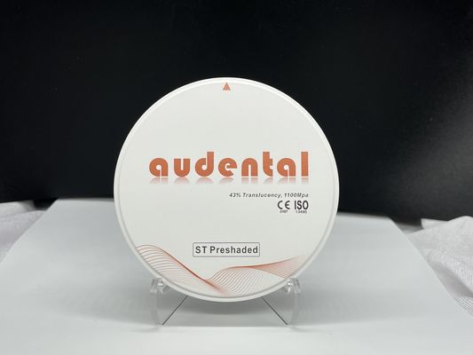자연스러운 복원을 위해 43% 투명성 높은 밀도의 Audental Zirconia 블록